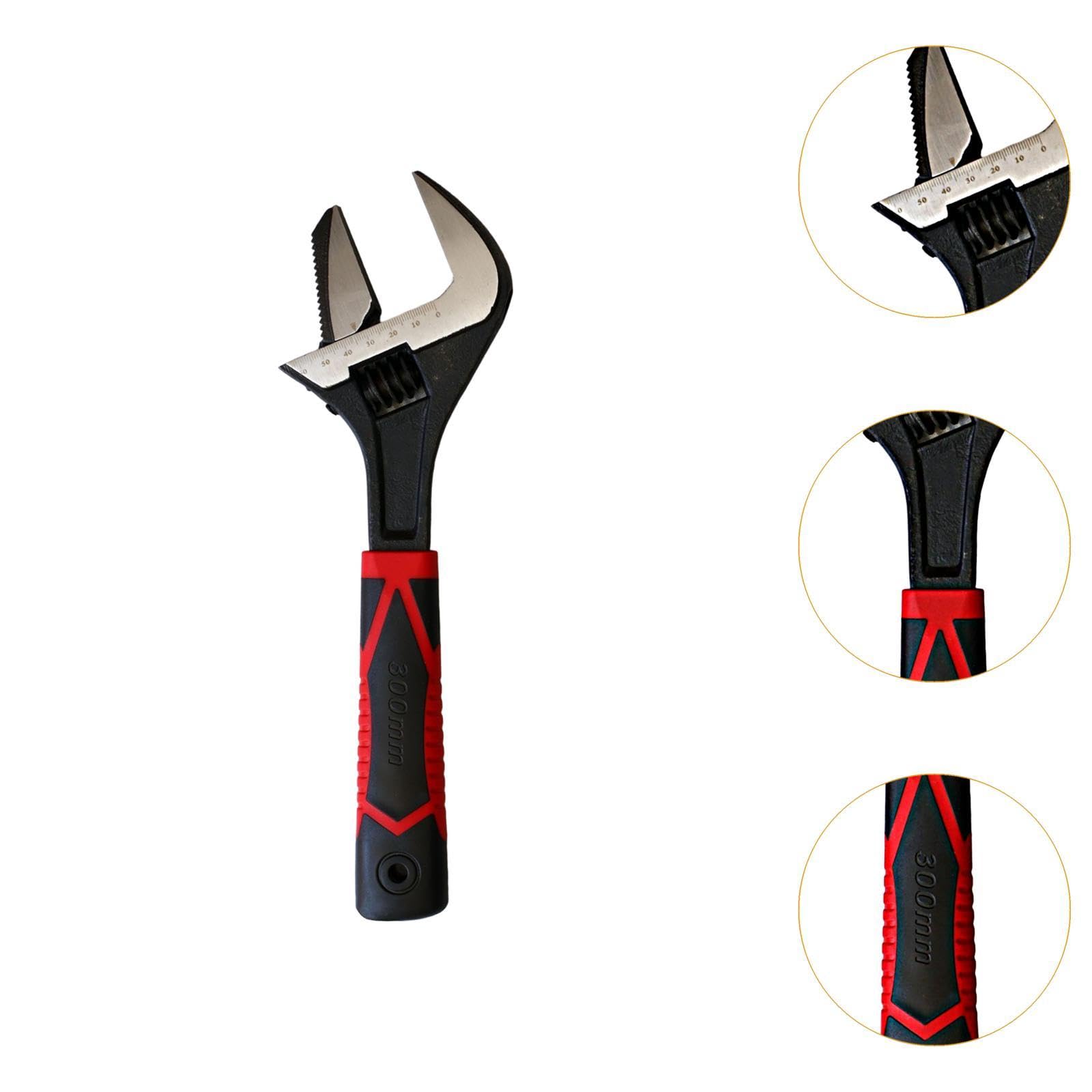 Chiave a Rullino Inglese Professionale Utensile di Serraggio a Ganasce Mobili Attrezzo per Riparazioni in Acciaio Al Carbonio Adatto per Lavori, 12 Inch