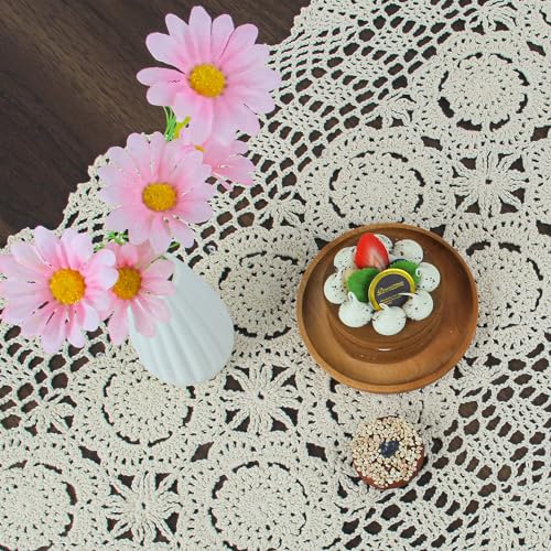 Chemin de table rectangulaire fait main pour protéger et sublimer vos tables - 7