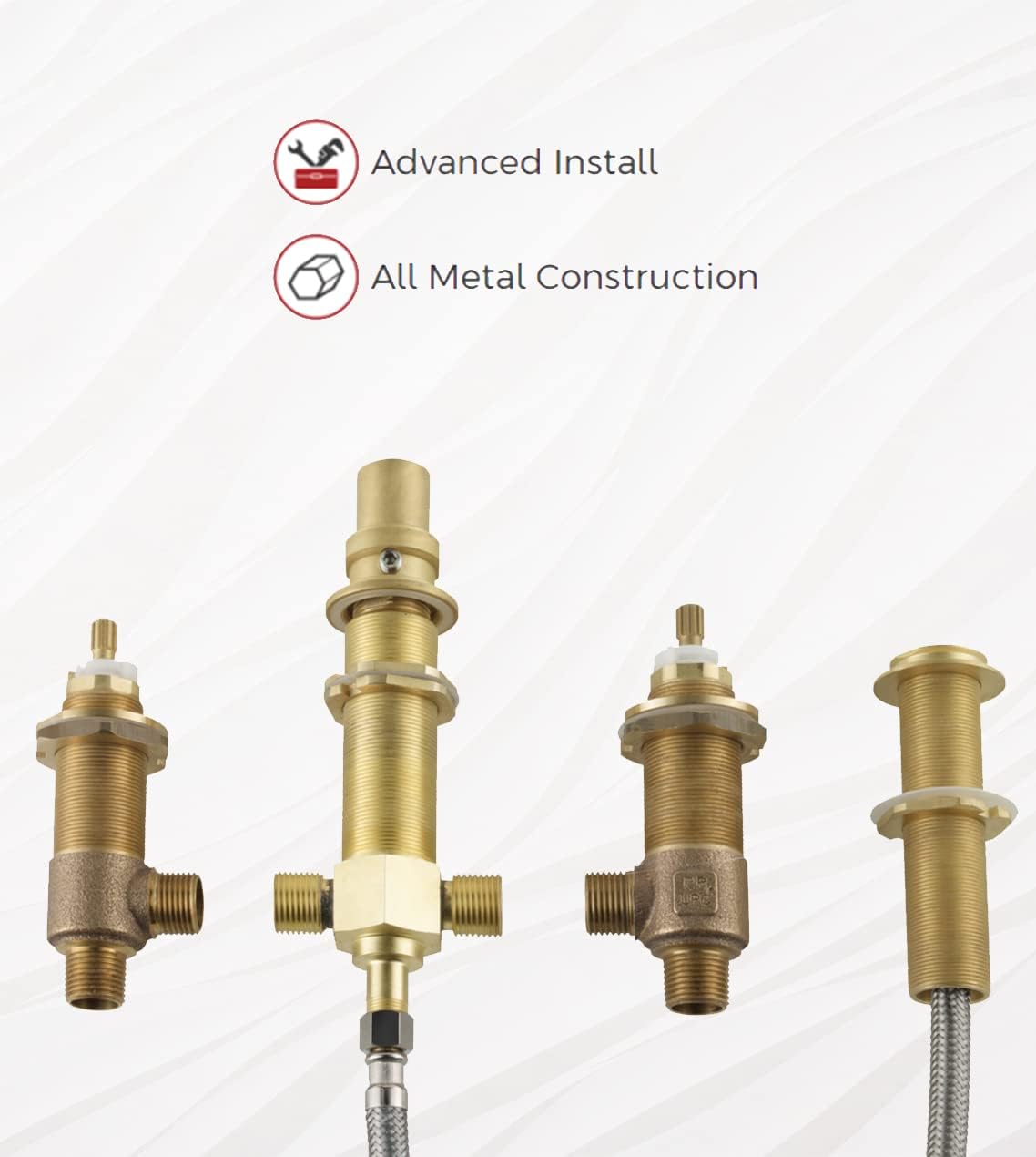 Advanced Install and All Metal Construction features