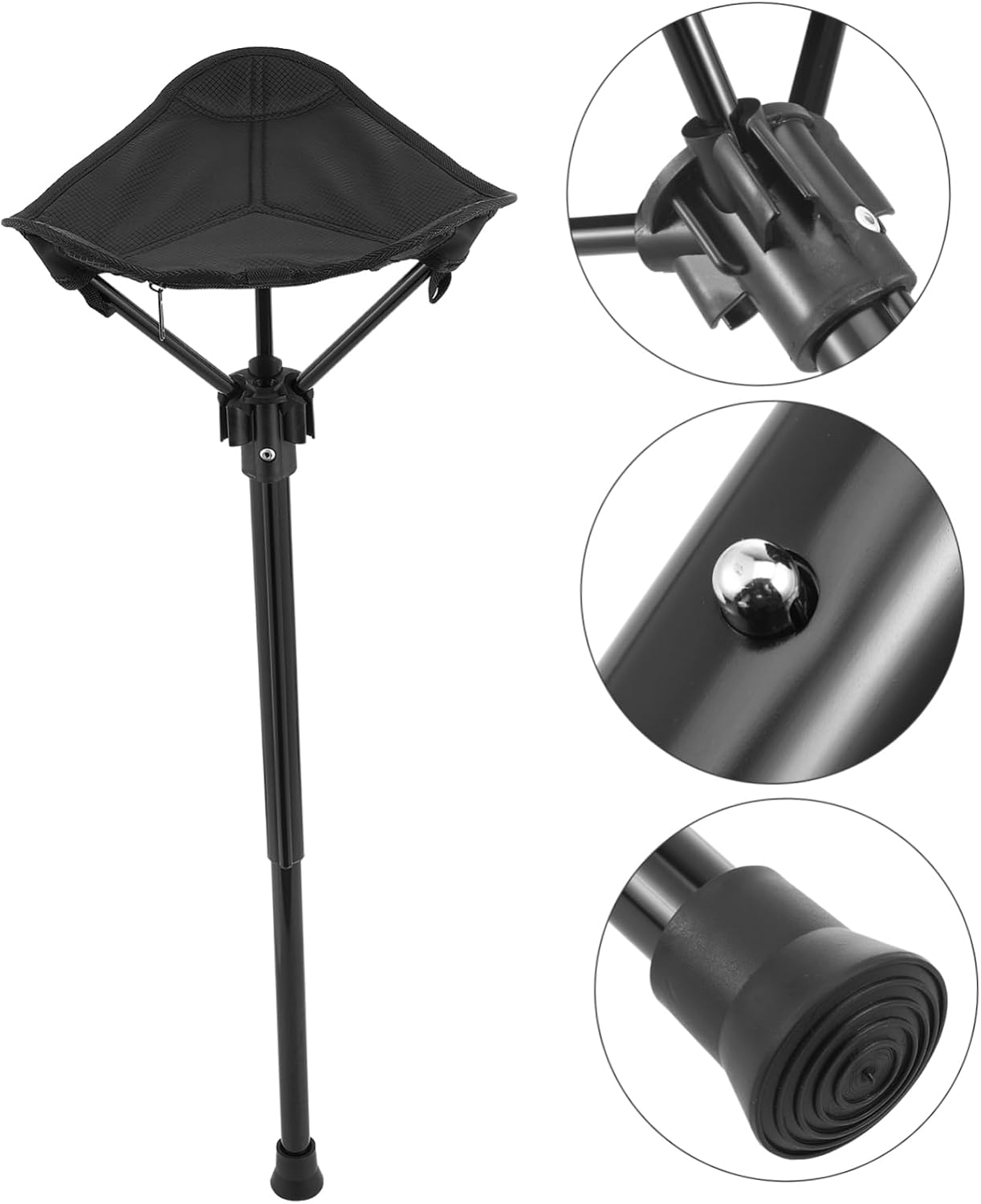 SUPVOX 1pc Folding Camping Stool Chair Portable Lightweight Sturdy Outdoor Seating for Hiking Travel Picnics Convenient Space-Saving Design for Heights