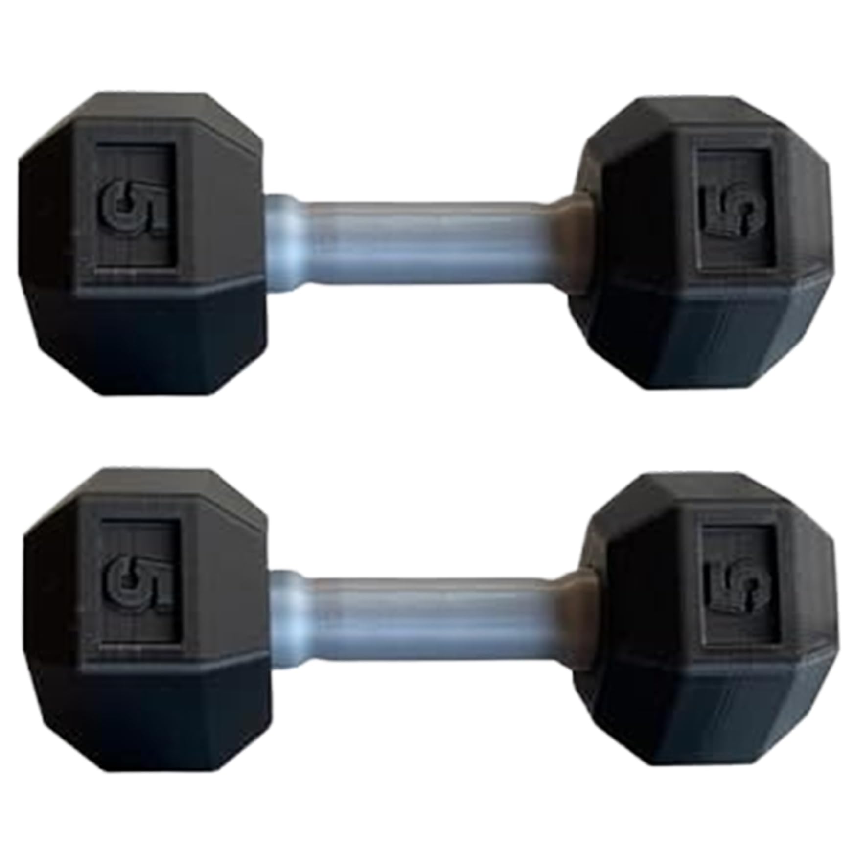 2 Mini Haltères Pour Bébé - En Silicone Noir - Jouet D'éveil Et Fitness Enfant - Environ 12x4,5 Cm - 4