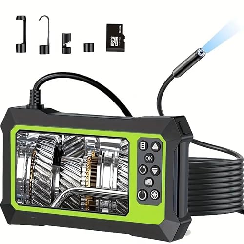 Telecamera endoscopica con luci, videocamera per ispezione 1080P Pro HD Borescope con schermo LCD da 4,3, videocamera per serpenti impermeabile IP67, 8 luci LED, batteria 3000mAh, scheda TF 32G