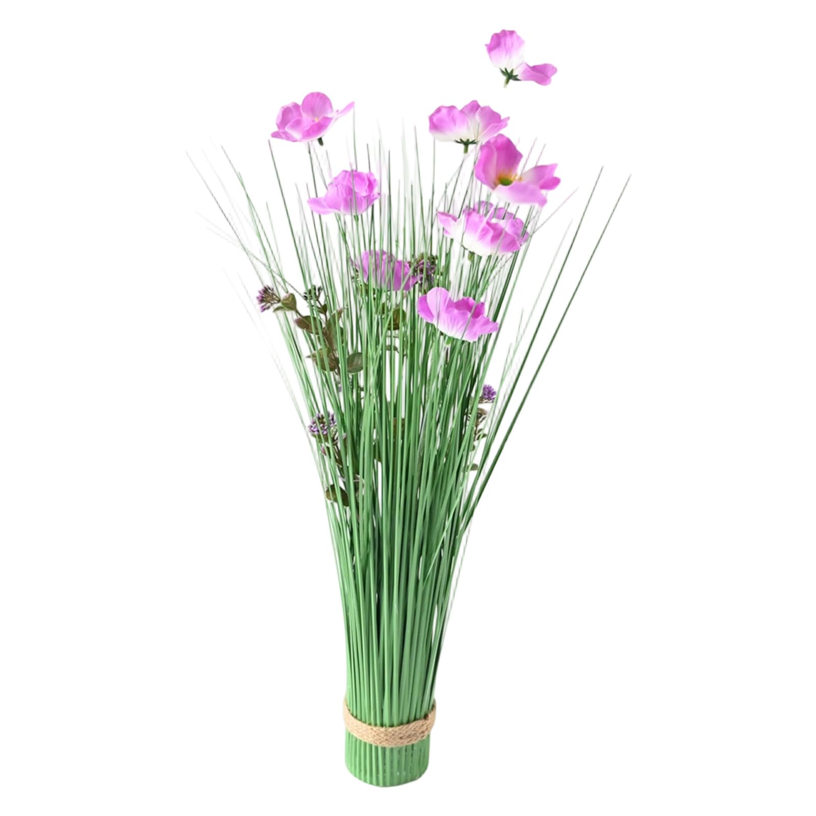 PANGBOER Faux Wild Bulrush Grass Stems 62Cm Tall Without Maintenance Required Wild Grass Decors Suitable for Various Decors Styles Artificial Plant for Party Season Table Highlight