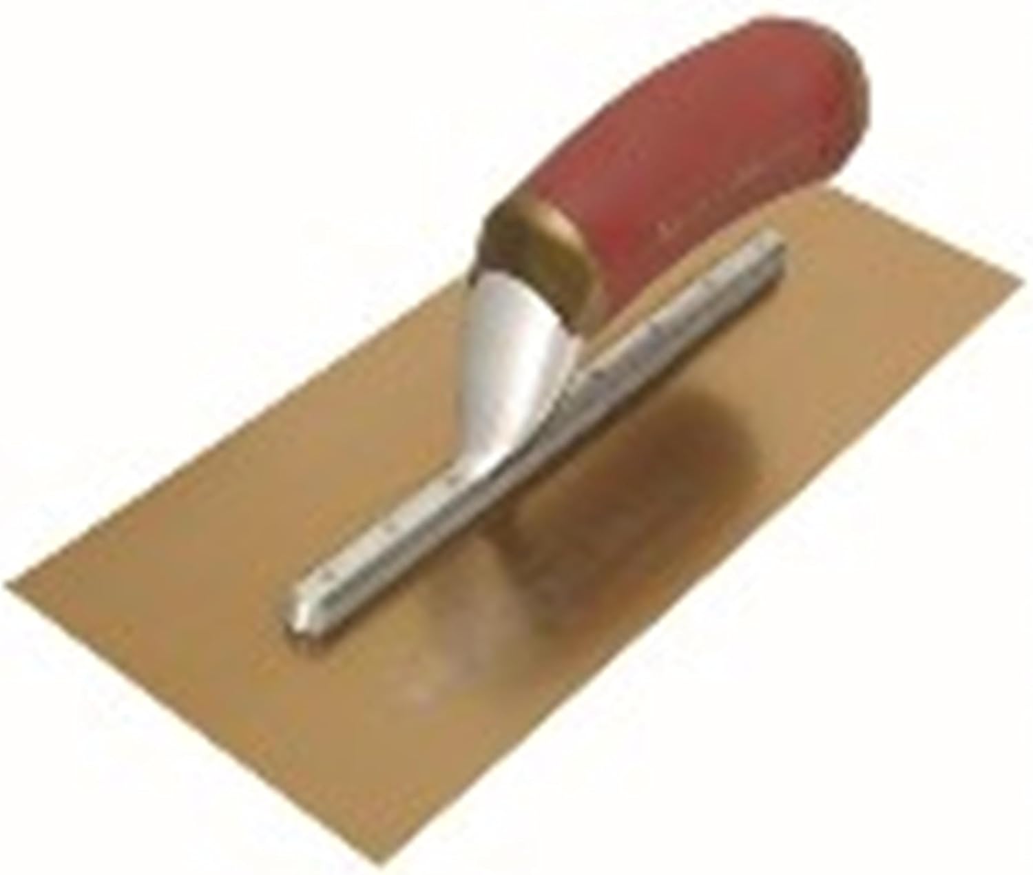 MARSHALLTOWN PermaShape Finishing Trowels, DuraSoft Handle Material, 127mm Width, 305mm Length, Golden Stainless Steel Blade Material, Flat Style, Made In The USA, 7GSFPD