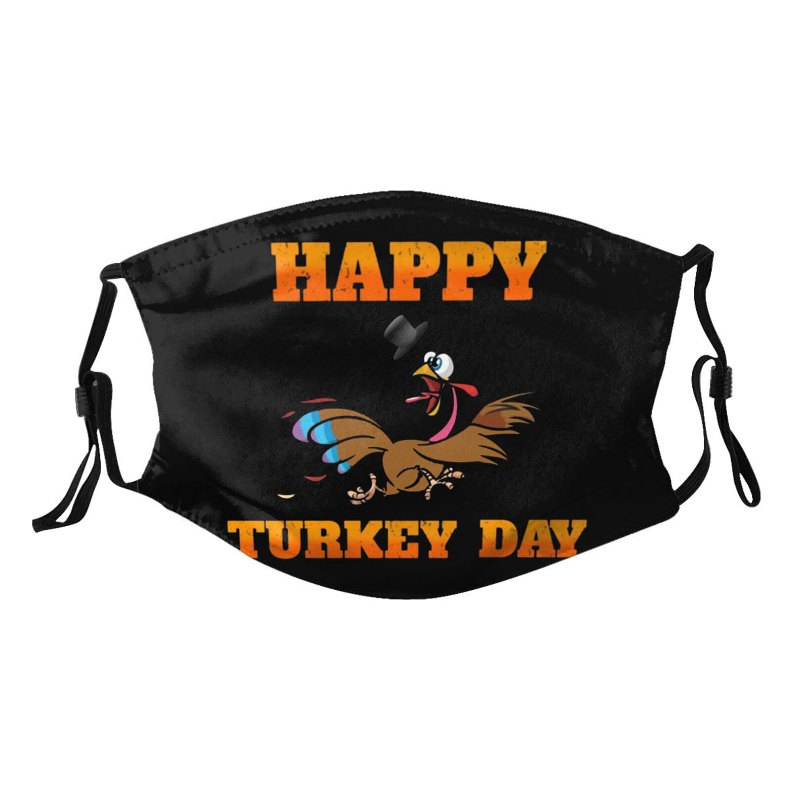 Happy Turkey Day Funny Thanksgiving Adult Dust Mask Adjustable Dust Face with 2 Filter2096