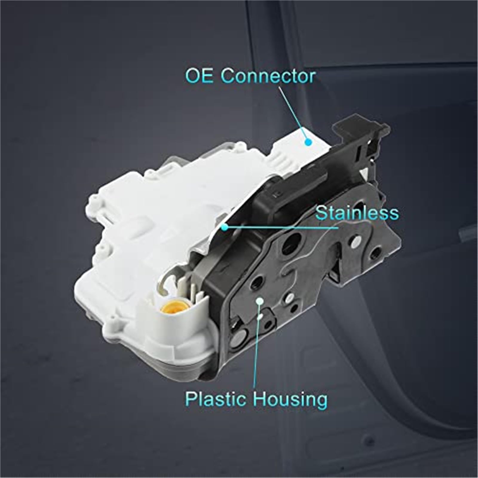Actuador de Cerradura de Puerta Delantera Derecha 1P2837016 ABS Metal Blanco Motor de Cierre centralizado para Coche