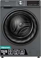 Hisense Lava e Seca, 13kg Lavagem/8kg Secagem, Steam, 13 Programas, Motor Inverter, Painel Touch, Titanium WD13X - 220V
