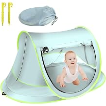 Baby Beach Shelter Beach Tent with UV Protection UPF 50+ Pop Up Portable Extra Light for Beach Travel Hiking Camping Fishing Blue