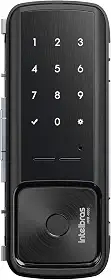 Fechadura Inteligente de Sobrepor Para Portas de Vidro MFR 4000 Preto Intelbras