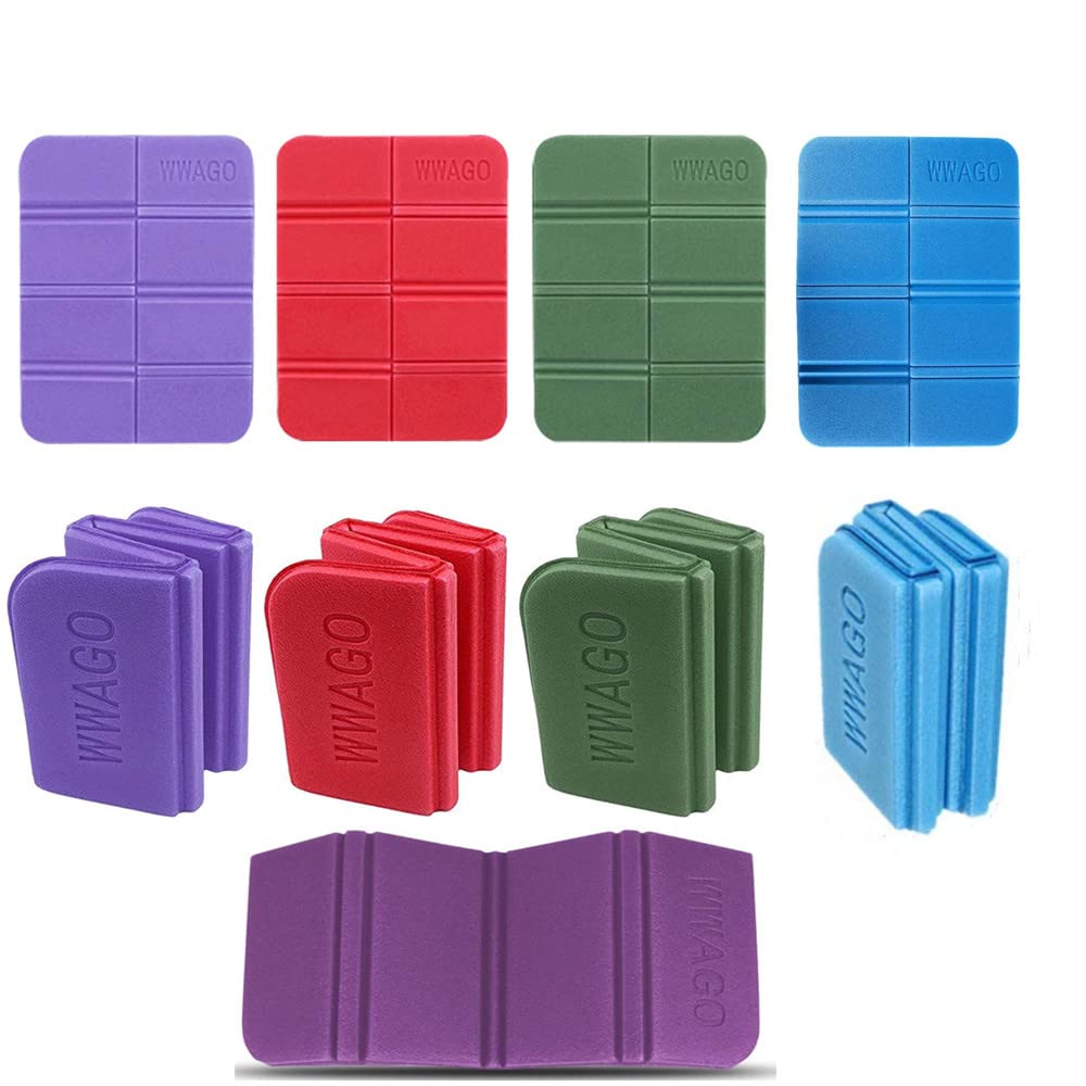4 Tapis De Sol Pliables Camping - Mousse XPE Imperméable, 38.5x27.5 Cm, Pour Pique-nique, Randonnée - 10