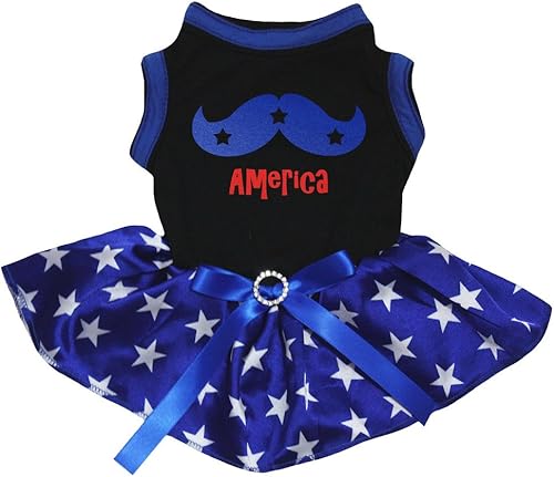 Miniatura 9 de petitebella cachorro perro ropa nacional corazón tema mascota vestido, XS, España