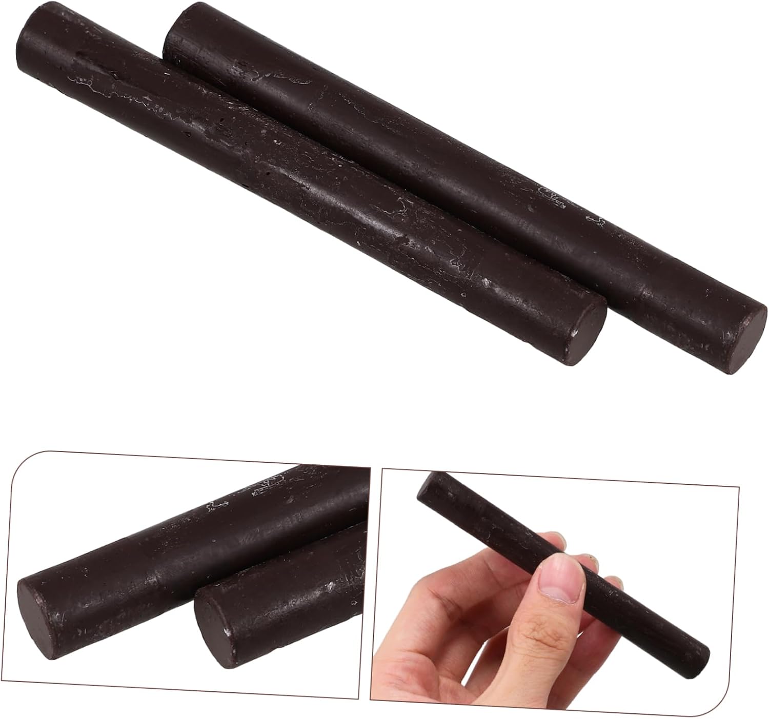 Gatuida 2pcs Wood Filler Sticks Furniture Scratch Repair Crayons Kit for Floor Cabinet Table