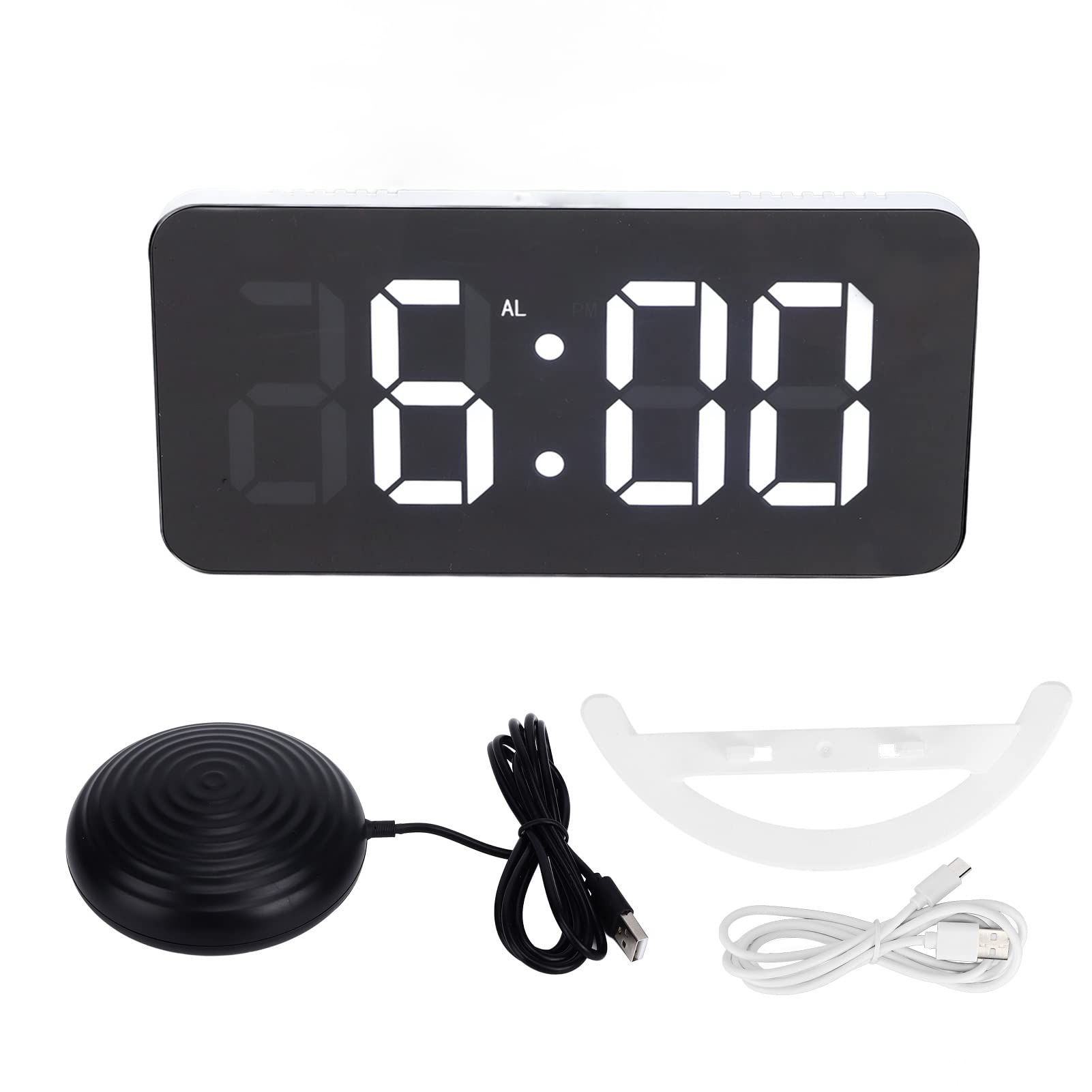 Buy iFCOW Digital Clock USB Charging Mirror Clock with 4 Function Keys