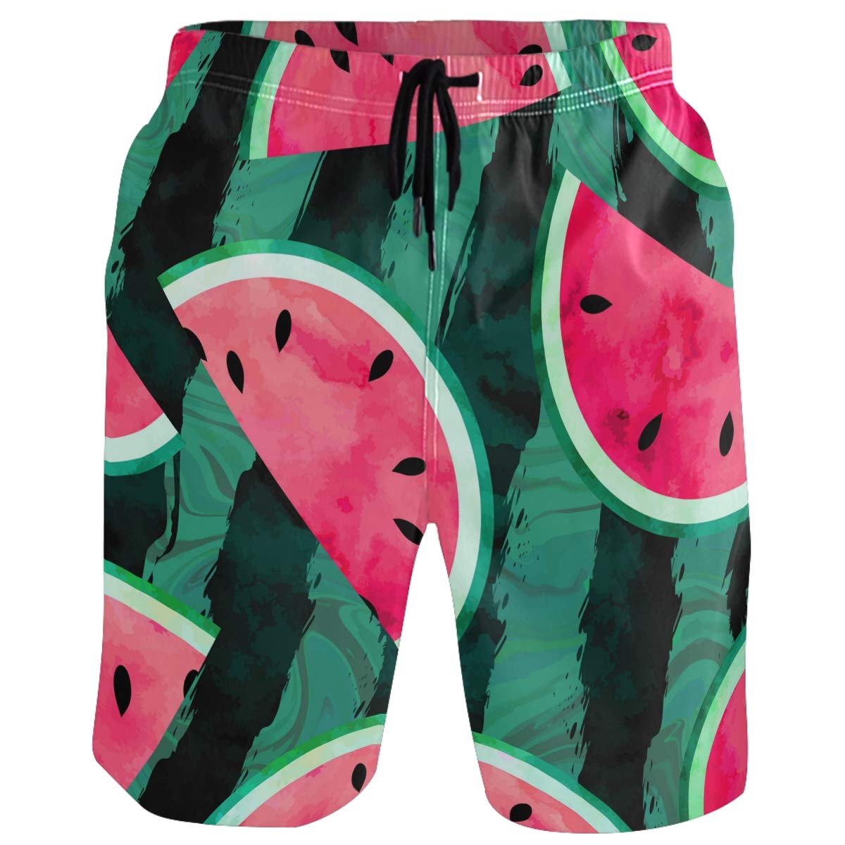 visesunny Mens Funny Swim Trunks Quick Dry Beachwear Sports Running Swim Board Shorts Mesh Lining