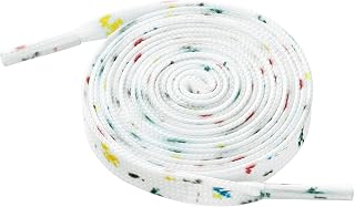Unisex Flat Shoe Laces Splatter Painted Fun Shoelaces for Sneakers 2 Pairs
