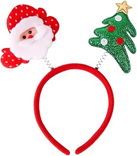 Christmas headband, deer horn five-star headband, plastic headband, party decoration supplies