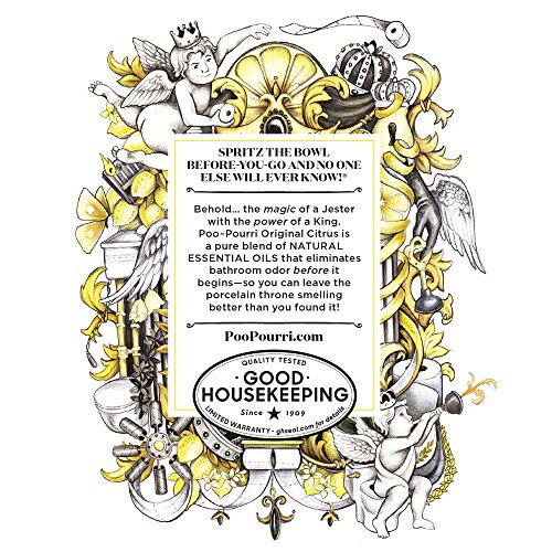 PooPourri BeforeYou go Toilet Spray, 4 Oz, Original Citrus Home