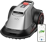 eufy Robot cortacésped E18 sin cable de limitación, Sin fallas de señal, sin RTK, Tecnología TrueVision, Sistema GNSS, Jardín de hasta 1200 m², Corte Preciso Bordes, Evita Obstáculos, Controllo App E18: fino a 1200 m²