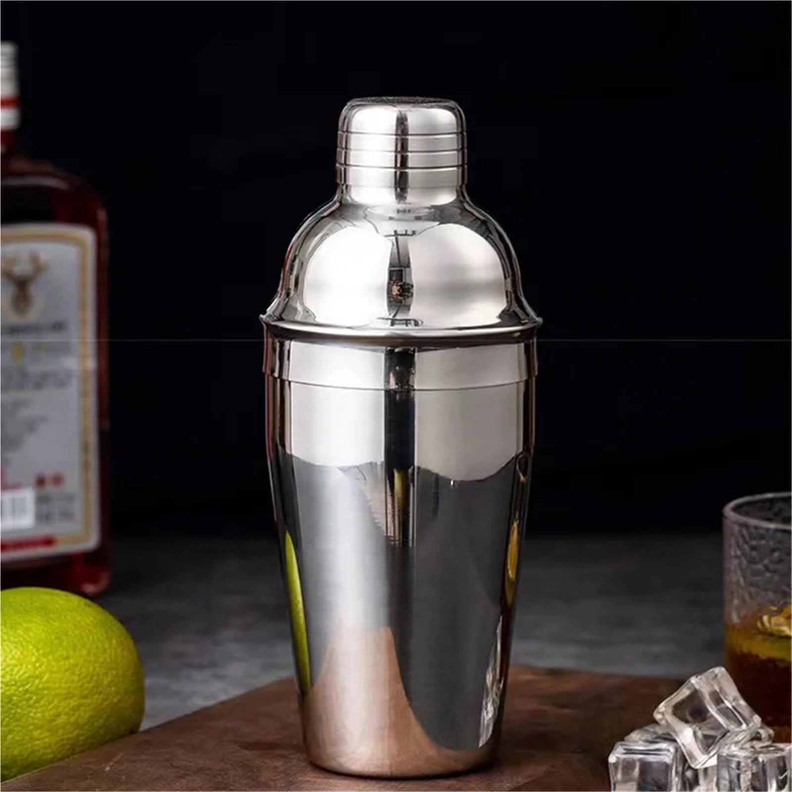 Cocktail-Shaker, Cocktail-Maker-Set, Edelstahl-Cocktail-Shaker, 3-stufiger Cocktail-Shaker, Wein, Martini for Barkeeper, Getränke, Party, Bar-Werkzeuge, Cocktail-Set(700ml)