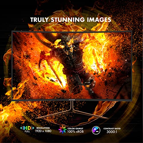 Viotek GNV27CB 27-Inch 165Hz Curved Gaming Monitor with FreeSync, 1080p, 3ms Response Time, and VESA Compatibility
