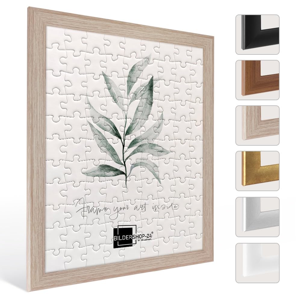 Cornice puzzle "Valencia", 65 x 67 cm, rovere Sonoma chiaro, per circa 1500 – 2000 pezzi