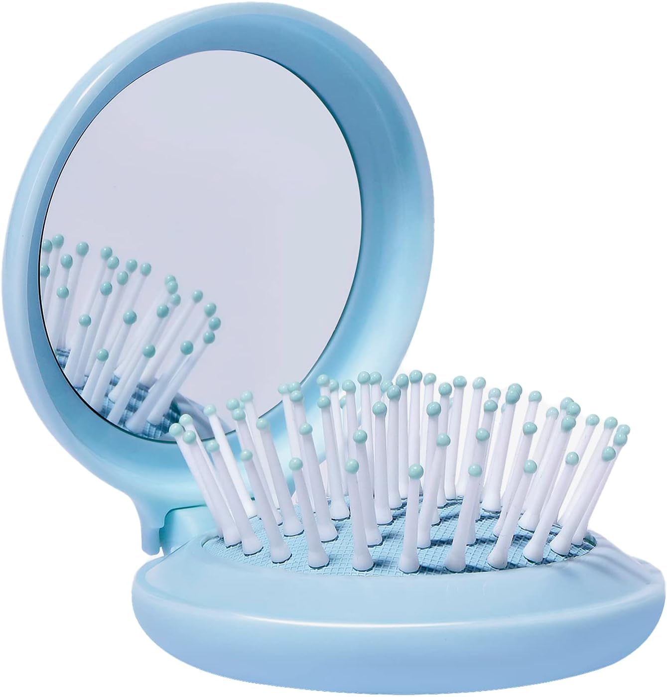 Amazon.com : Arthaxi Travel Hairbrush and Mirror Set for Women, Folding ...