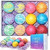 Bath Bombs Gift Set - Spa Luxetique Bubble Bath Bomb for Women, 12 Pcs Large 5oz Fizzies Bombs Rich