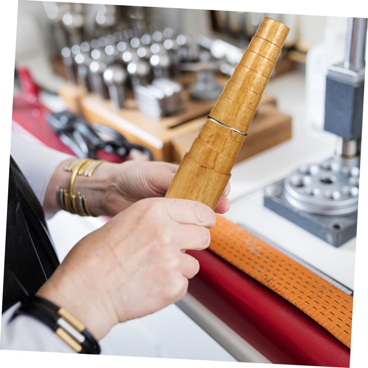 ARTIBETTER Bracelet Sizing Tool Crimping Jewelry Making Bangle Mandrel Round Repair Forming