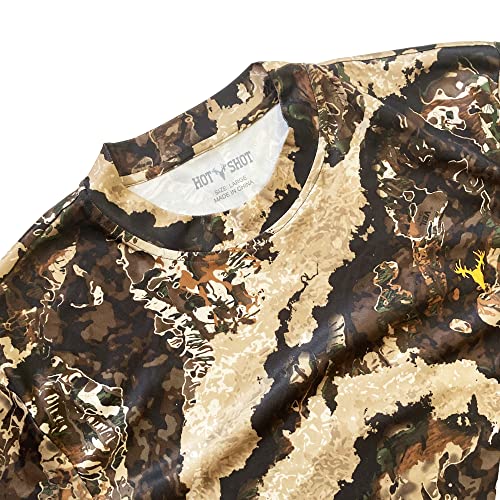 HOT SHOT Men’s Camo Hunting Long Sleeve Shirt – Quick Dry Performance Shirt3