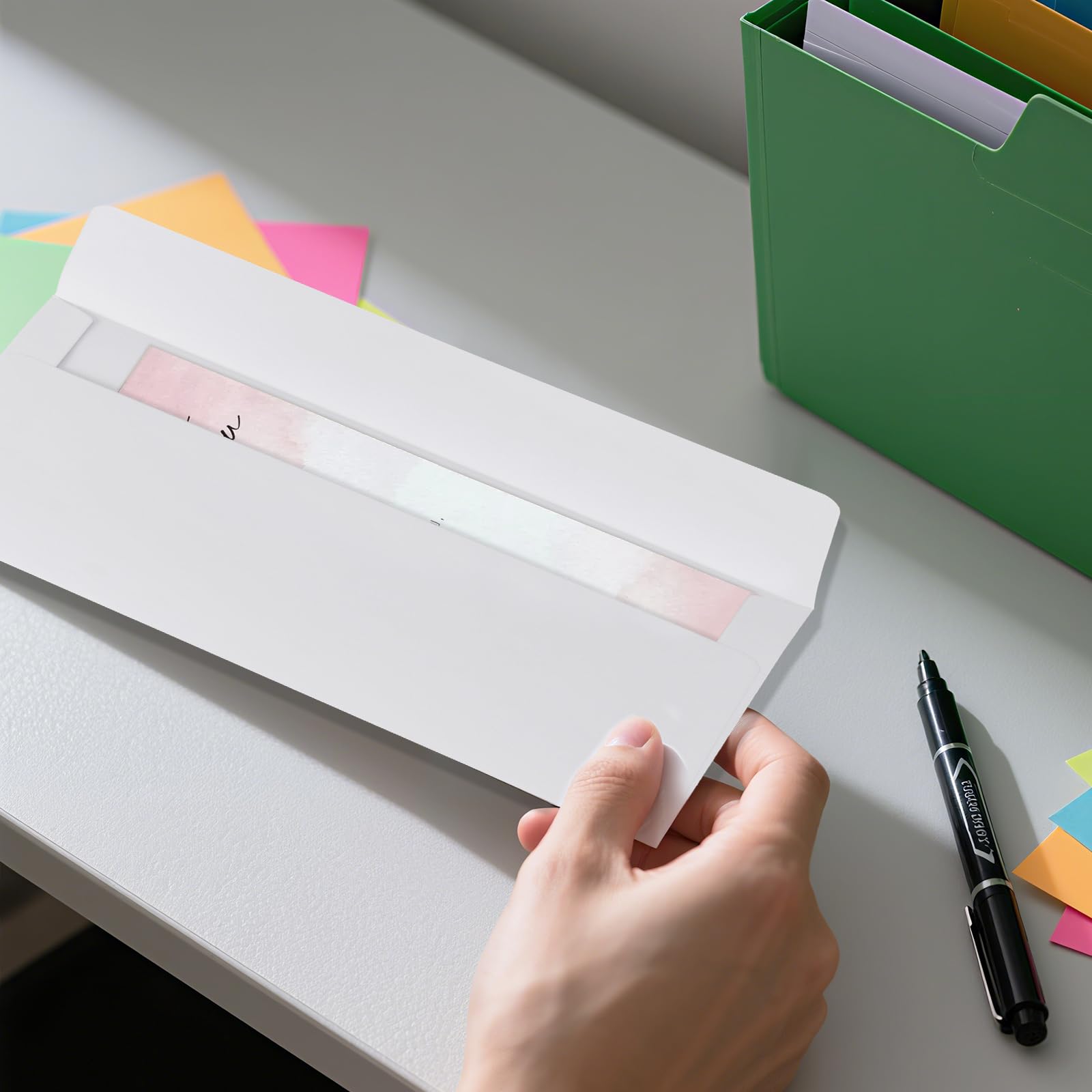 JIAYUET 400PCS 110 x 220mm DL White Letter Envelopes, 80gsm Self Seal Wallet Envelope Pocket Envelopes for Posting Mailing - Image 4