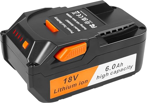ARyee 18V 6000mAh Battery Replacement Compatible with RIDGID 18V Drill R840087 R840083 R840086 R840085 R840084 AC840085 AC840086 AC840087P AC840089 Tools Lithium Ion Battery