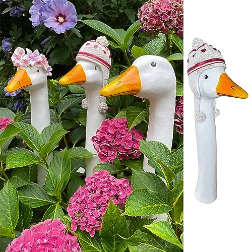 OF Gänsehals Gartenstecker Gans - Höhe 35 bis 38 cm groß - Deko...