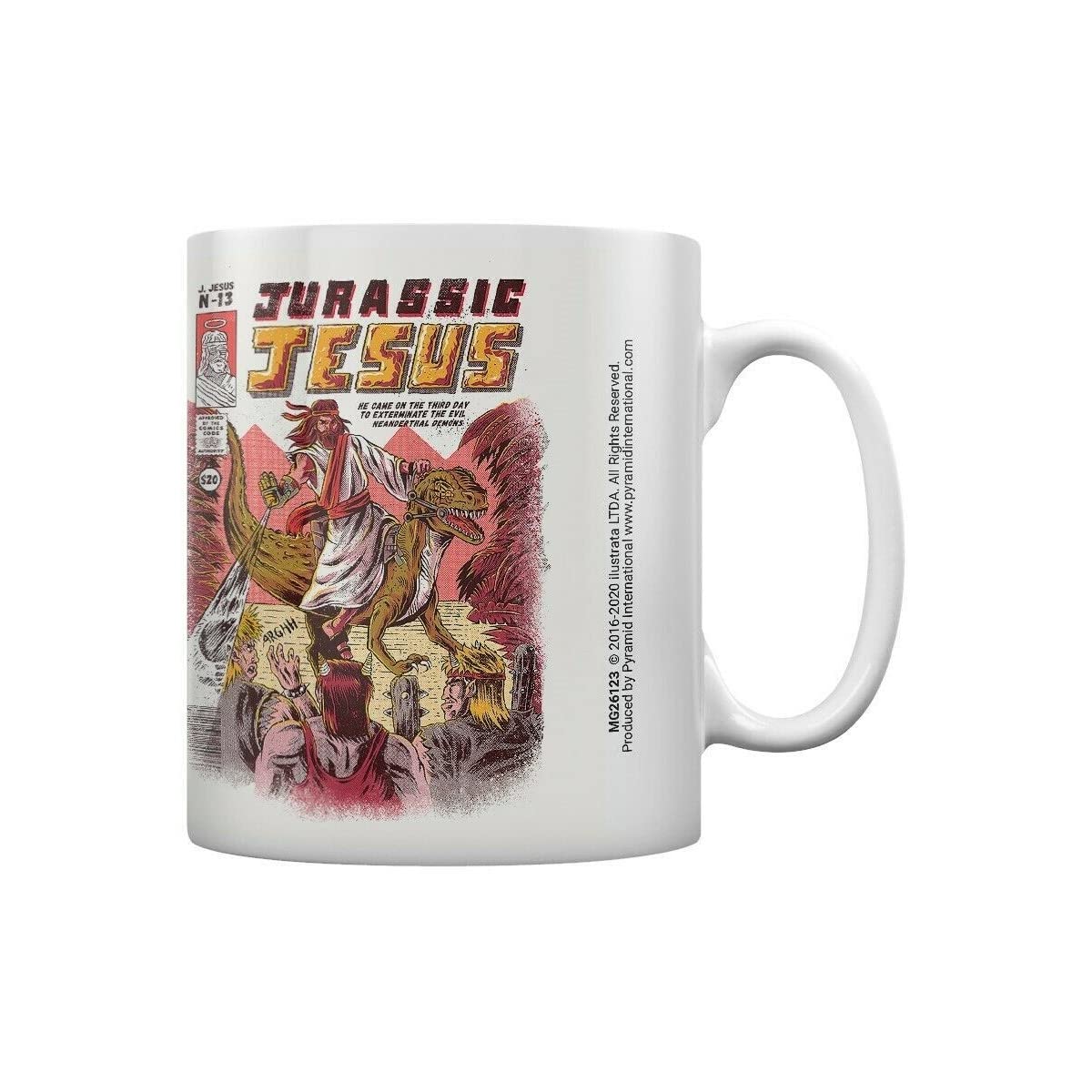 Pyramid International Colour Ilustrata (Jurassic Jesus) Mug - 10Oz / 315Ml Ceramic Mug - One Size