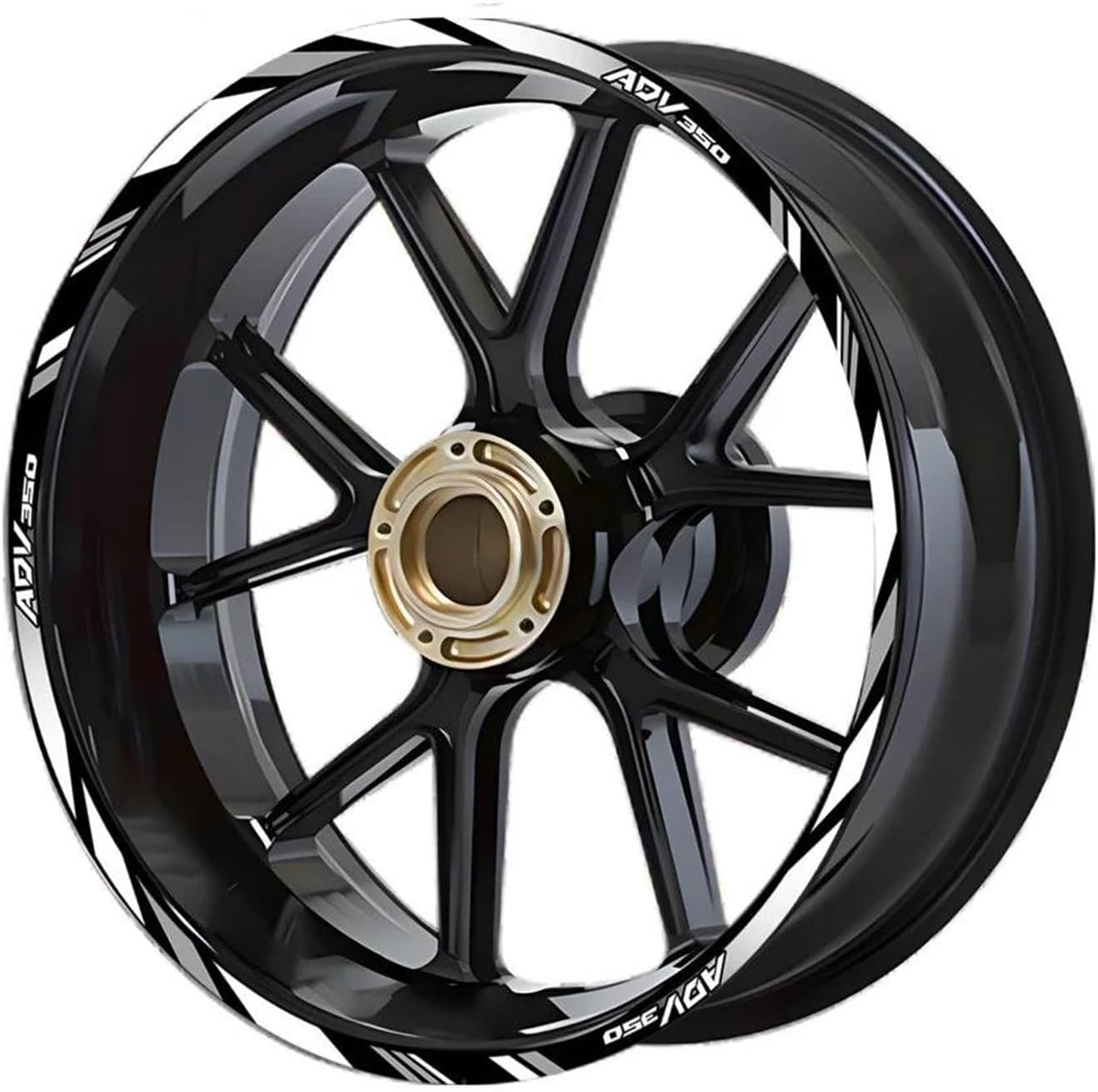 ホイールステッカー オートバイ スクーター ホイール リム ステッカー