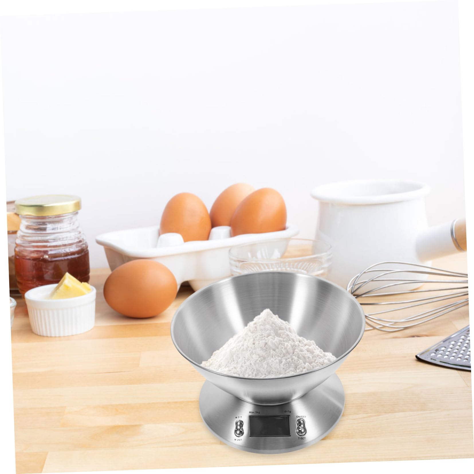 Báscula Digital para Cocina de Acero Inoxidable 5000g para Alimentos