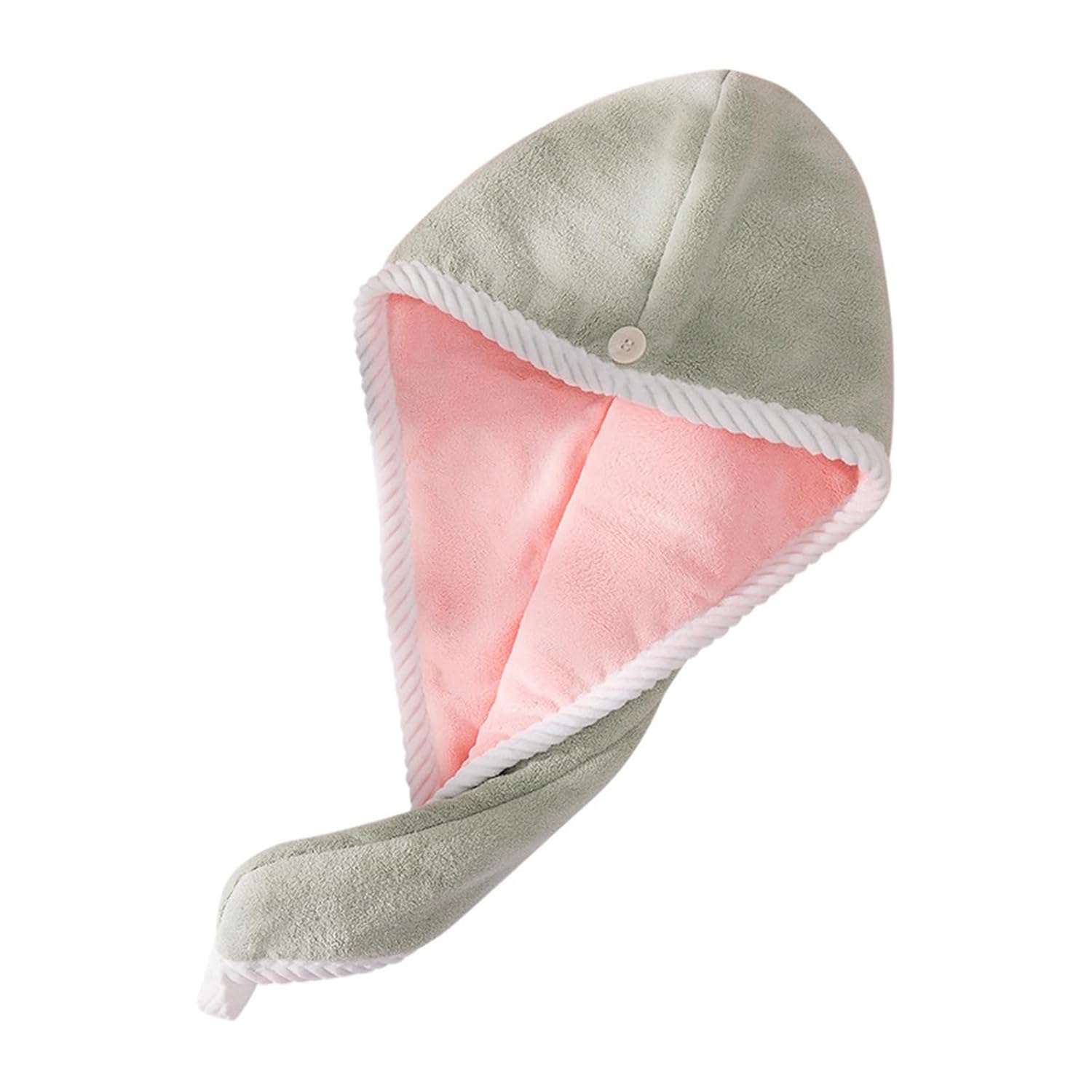 JSEIAJB Thickened Color Dry Hair Cap With Soft Shower Cap and Turban