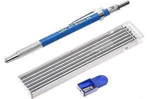 Leda Art Mechanical Drafting Pencil, Ruler of Precise Lines, 2.0mm, Refill and Sharpener