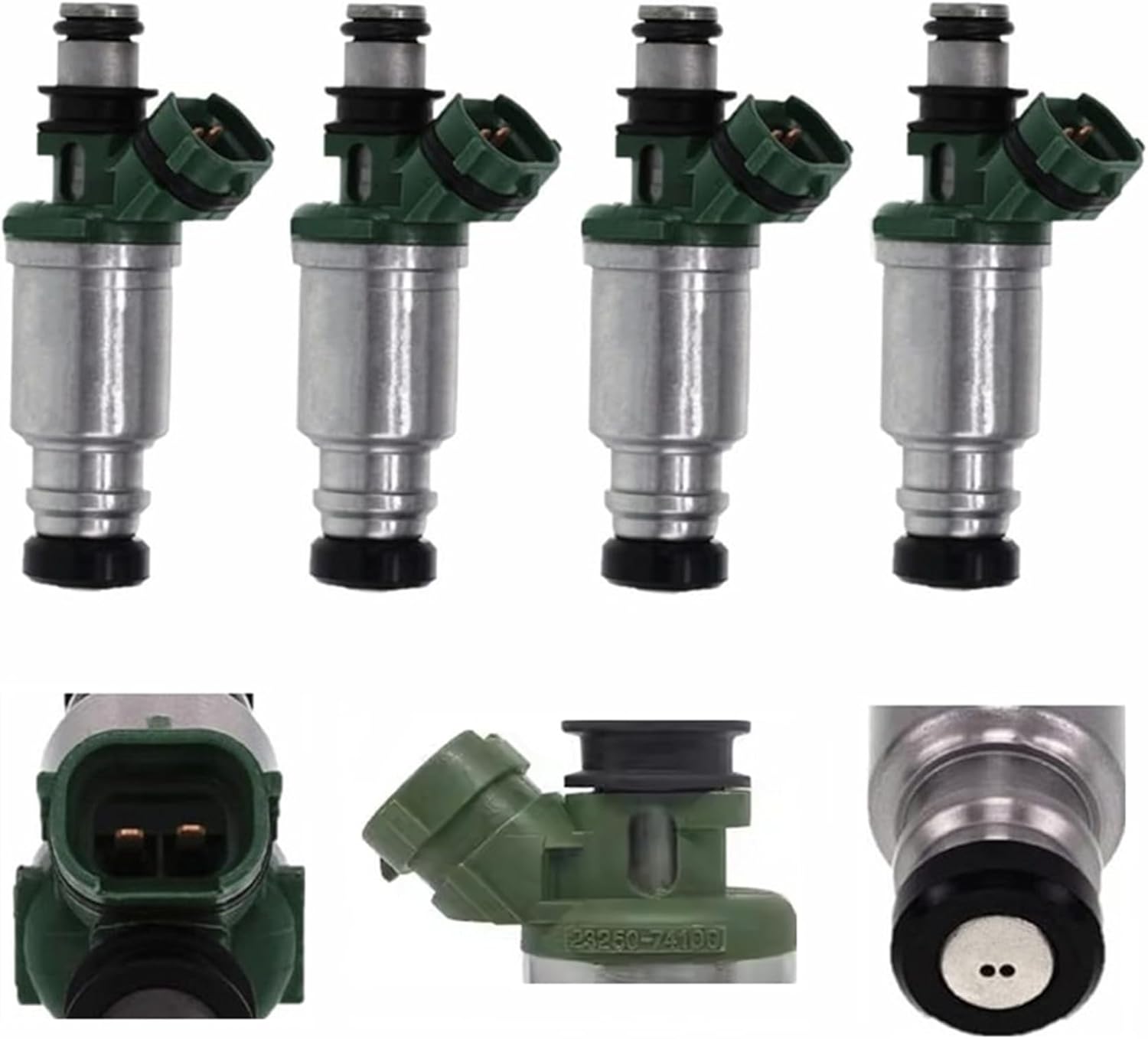 Set Of 4Pcs FUEL INJECTORS Fits 1992-2000 Replacement For Toyota Camry Celica MR2 Solara 2.2L 5S-FE Rav4 2.0L 3S-FE L4 2.0L-2.2L V4,Replace OE# 23250-74100 FJ295 195500-5580 842-12144