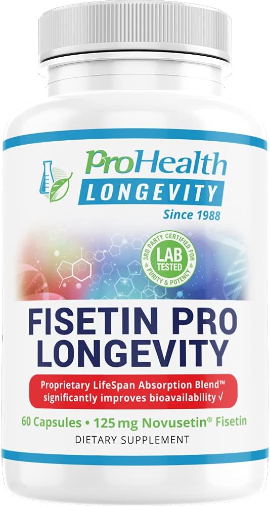 Buy Fisetin Pro Longevity dengan Novusetin 60 Kapsul - Menyokong Fungsi