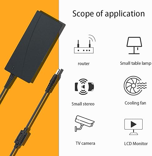 Miniatura 6 de Adaptador de fuente de alimentación de 12V 5A, CA 100-240V a CC 12V, entrada 100V-240V, salida 12V 5A 60W, con conector hembra de CC, conector de