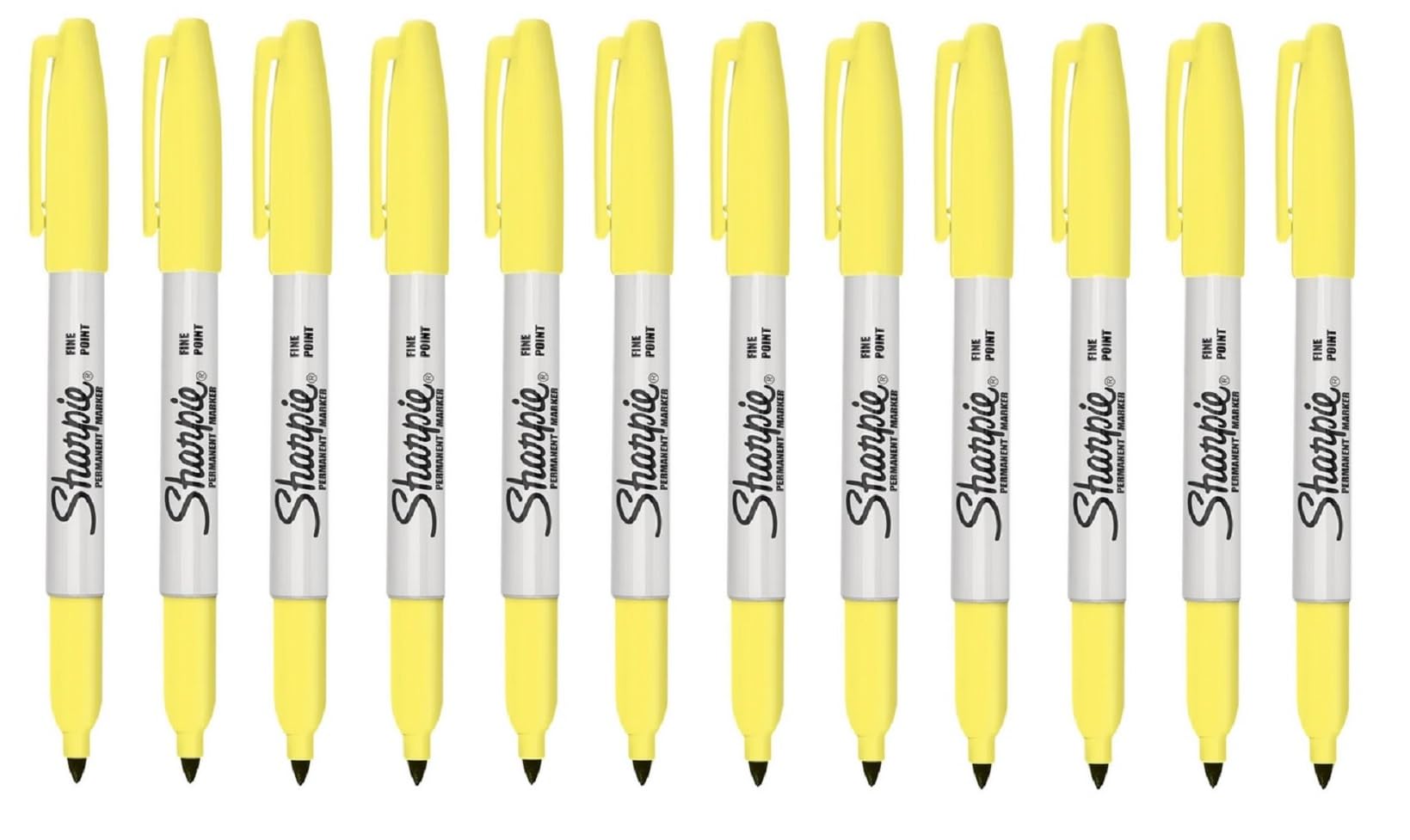 Marqueurs Sharpie jaune citrine pointe fine indélébile séchage rapide