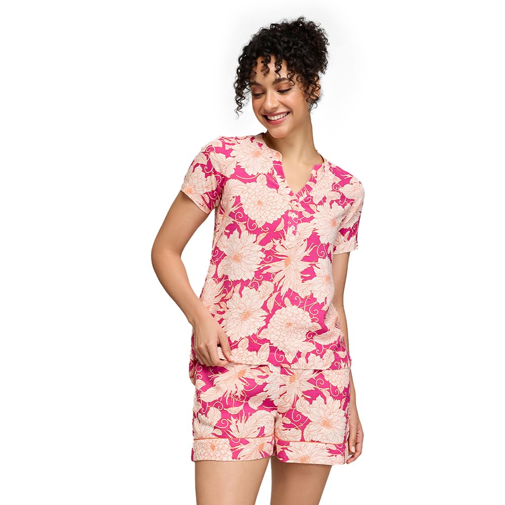 nykd BREEZY RAYON SHORTS COORD SET WITH FLATTERING HIGH LOW HEM TOP-picture-37