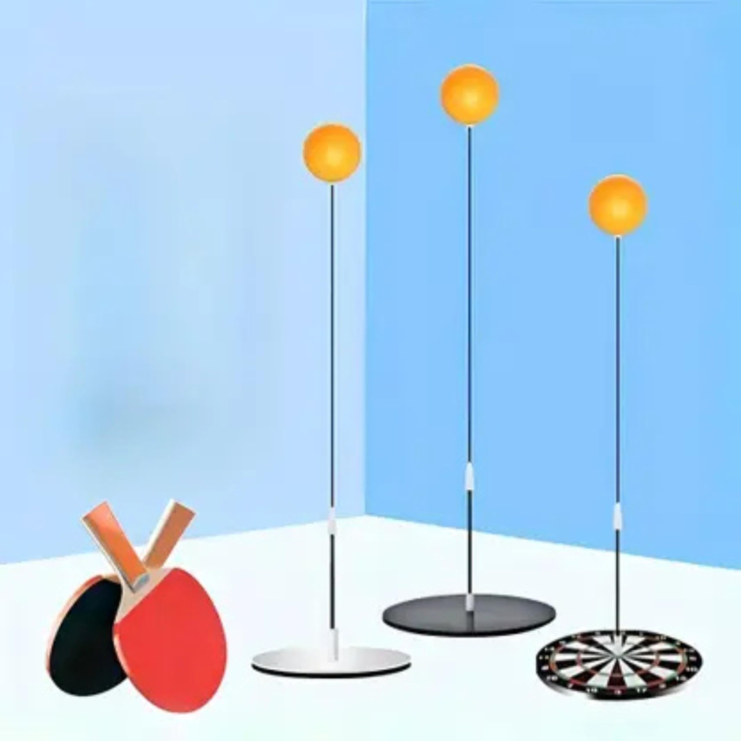 Height Adjustable Table Tennis with Tennis Trainer Indoor and Outdoor Game-image-20