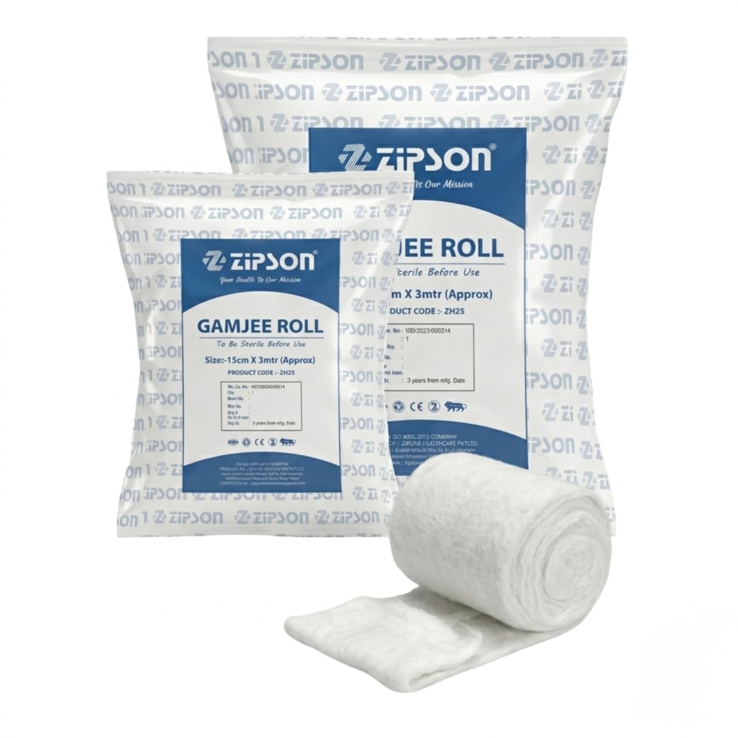 Gamjee Roll (15 cm x 3mtr) Absorbent Cotton Roll for Dressing & Wound Care - Medical & Gamjee Pad for Surgical Use-image-40