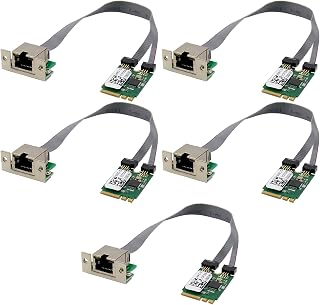 5X M.2 A+E Key 2.5G Ethernet LAN Card RTL8125B Industrial Control Network Card PCI Express Network Adapter