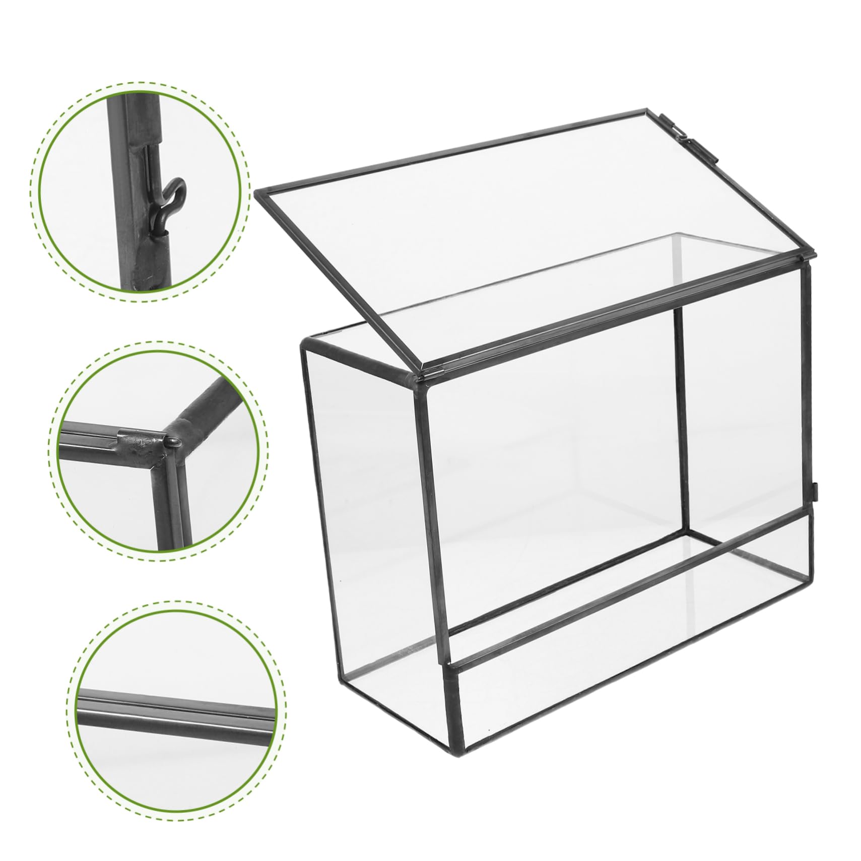 Terrario in Vetro Geometrico per Piante, Contenitore Decorativo