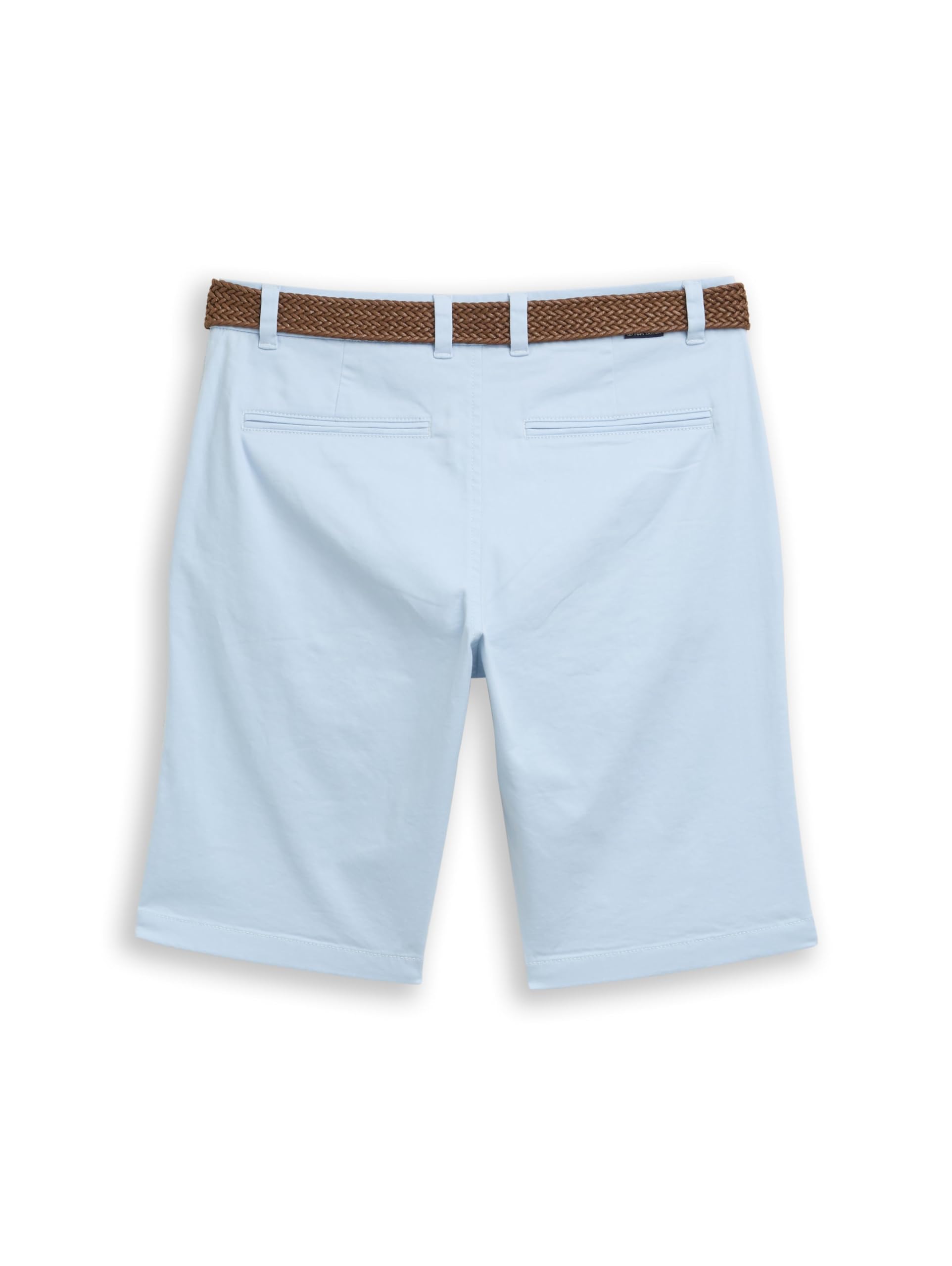 Tom Tailor Herren Regular Chino Shorts mit Gürtel 1052138