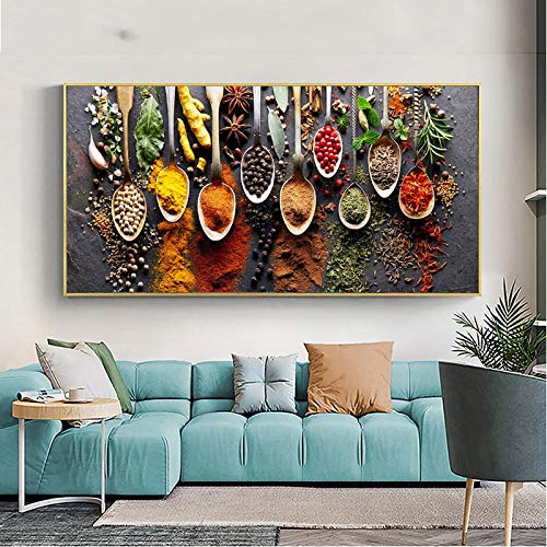 Cuisine Aliments Affiches et Impressions Toile Déco Murale Épices