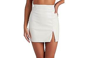 Women's White Faux Leather Skirt: A Stylish Wardrobe Staple