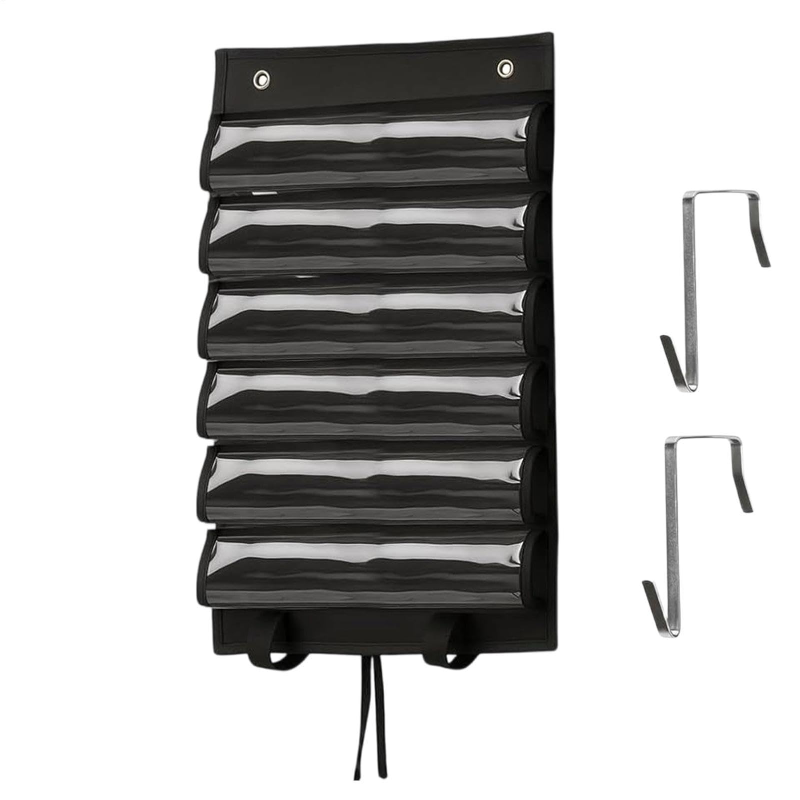 Playmat Holder - Playmat Tube Storage Bag, Transparent Slot, Multi-Pocket Hanging Case, Board Game Organizer, Practical Storage Solution for | Home Bedroom Playroom Family Birthday Party Area